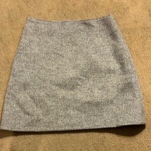 Club Monaco Gray A-line Wool blend Mini Skirt